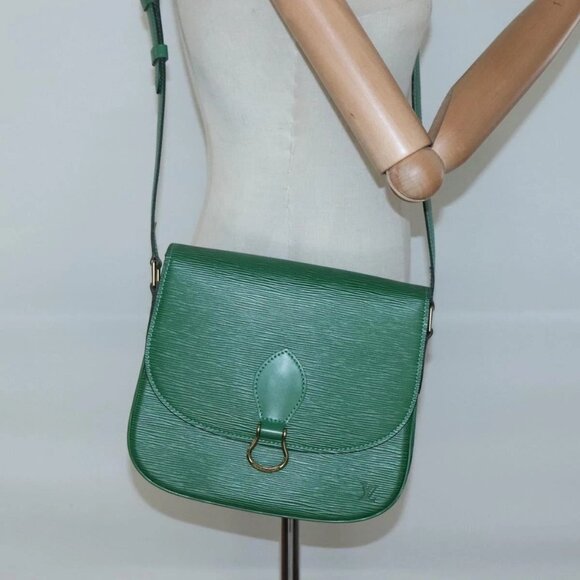 LOUIS VUITTON Epi Saint Cloud GM Shoulder Bag Green - Picture 1 of 16